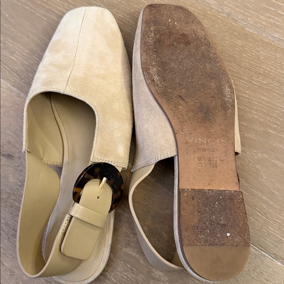 Vince Cadot Suede Slingback Flats Loafer Sandal | 6.5 - Picture 7 of 7